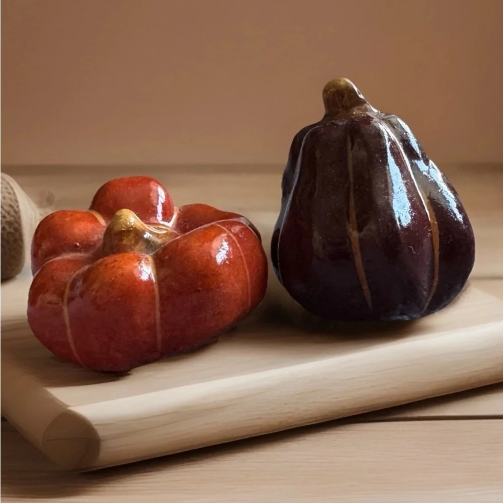 PIER 1 Fall Harvest Decorative Fruit Decor Set of 10 Mini Pumpkins Squash NOB